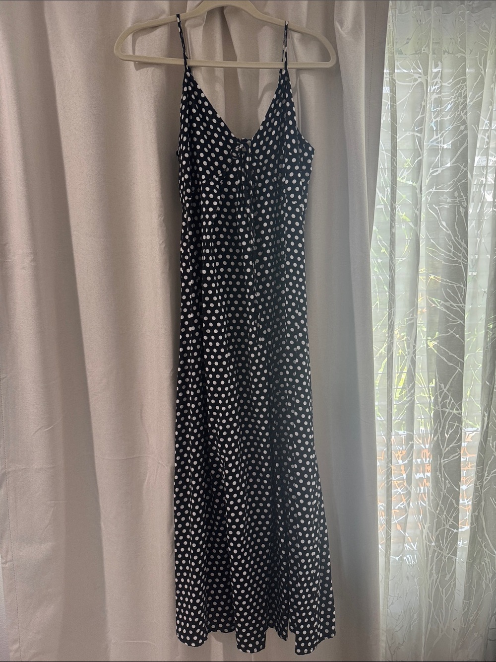 Molly Bracken Black Dress with White Polka Dots